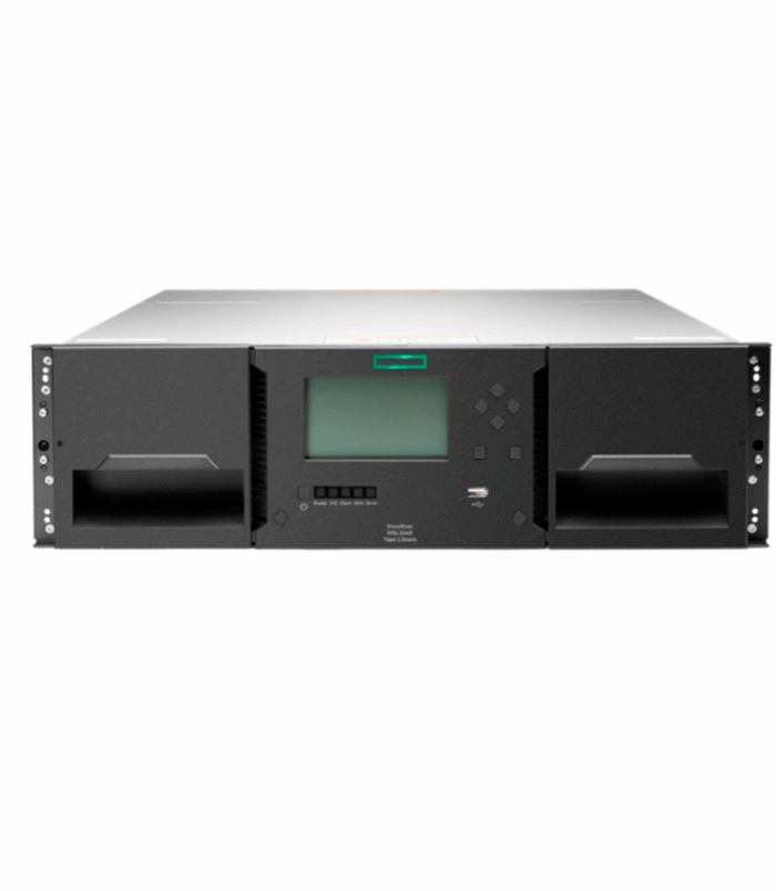 HPE Storage MSL3040 Tape Library 1x MSL LTO-9 SAS Drive 20x LTO-9 45TB Data Cartridges P77037-B25